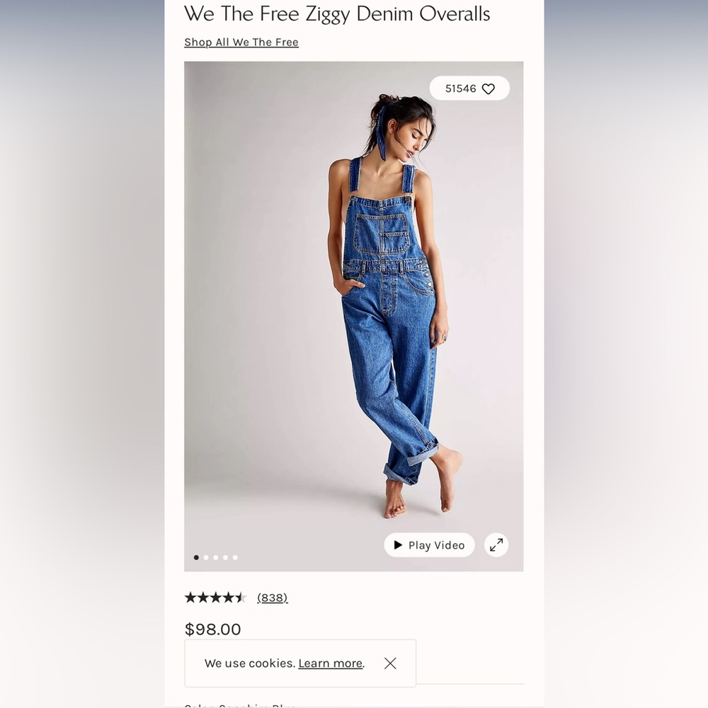 Brand new free people overalls